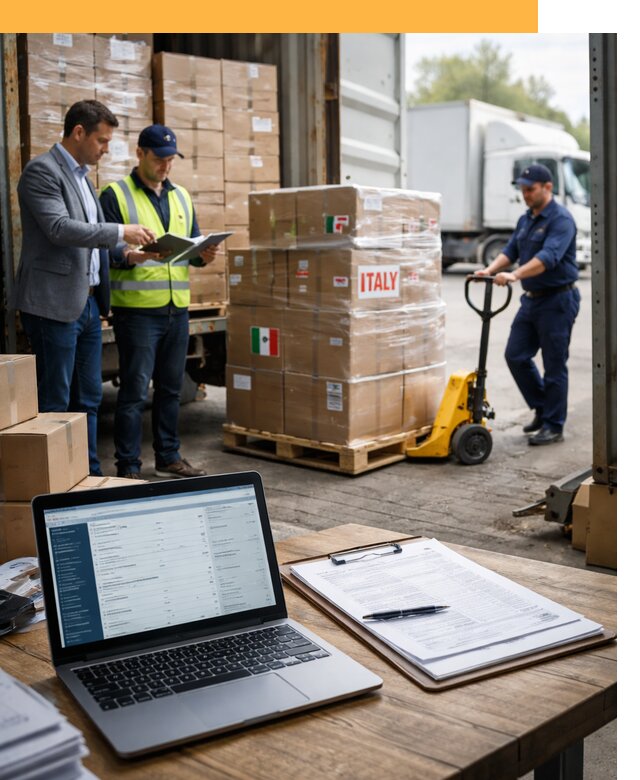 Доставка грузов из Италии: морские и авиаперевозки от 18304