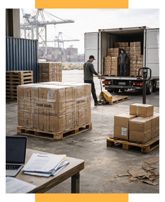 Доставка грузов из Израиля от 15254 р., логистика от СетСервис-Рнб