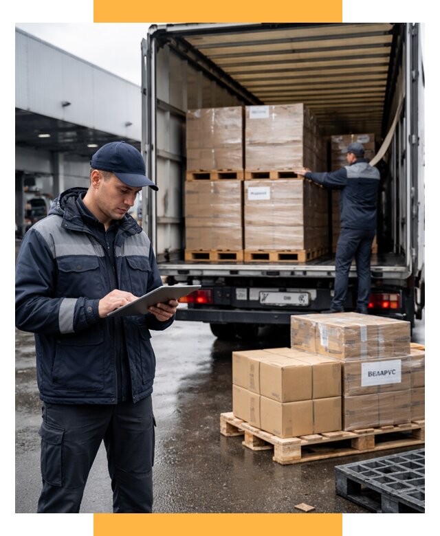 Доставка грузов из Беларуси от 15254 р. логистика СетСервис-Рнб