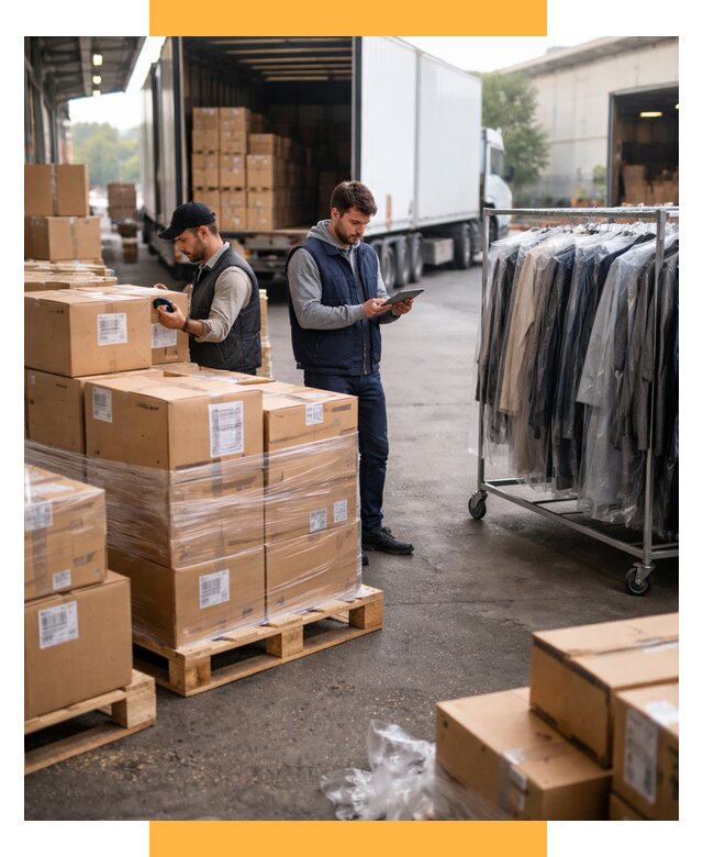 Перевозка и доставка одежды из Китая от 7627 р., СетСервис-Рнб